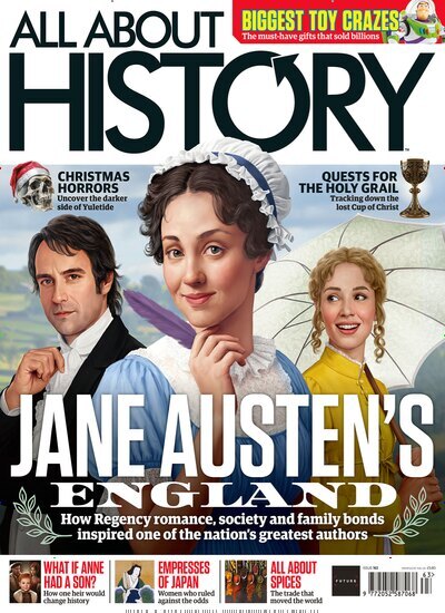 Titelbild der Ausgabe 12/2025 von All About History UK. Diese Zeitschrift und viele weitere Reisemagazine, Freizeitmagazine und Wissensmagazine als Abo oder epaper bei United Kiosk online kaufen.