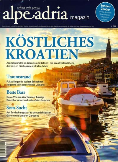 Titelbild der Ausgabe 46/2023 von alpe adria magazin. Diese Zeitschrift und viele weitere Reisemagazine, Freizeitmagazine und Wissensmagazine als Abo oder epaper bei United Kiosk online kaufen.