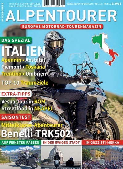 Alpentourer Kombi-Abo aktuelles Titelbild Ausgabe 6/2018 Aktuelles Titelbild von Alpentourer Kombi-Abo. Entdecken Sie jetzt die Ausgabe 6/2018. Lesen Sie gerne Automagazine und Motorradzeitschriften? Dann empfehlen wir Ihnen Alpentourer Kombi-Abo als Kombi-Abo zum Lesen als gedruckte Ausgabe, als digitale Ausgabe im Web und als epaper per App.