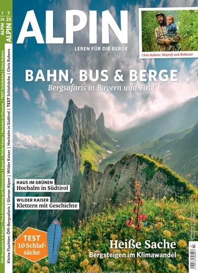 Titelbild der Ausgabe 7/2025 von ALPIN. Diese Zeitschrift und viele weitere Sportmagazine als Abo oder epaper bei United Kiosk online kaufen.