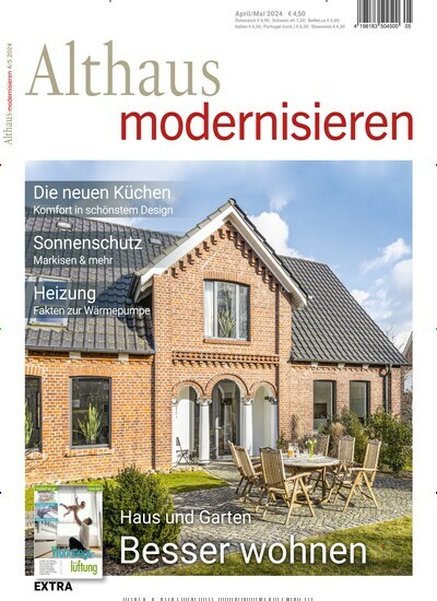 Titelbild der Ausgabe 5/2024 von Althaus modernisieren. Diese Zeitschrift und viele weitere Gartenzeitschriften und Wohnzeitschriften als Abo oder epaper bei United Kiosk online kaufen.
