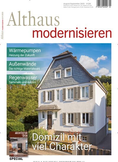 Titelbild der Ausgabe 9/2025 von Althaus modernisieren. Diese Zeitschrift und viele weitere Gartenzeitschriften und Wohnzeitschriften als Abo oder epaper bei United Kiosk online kaufen.