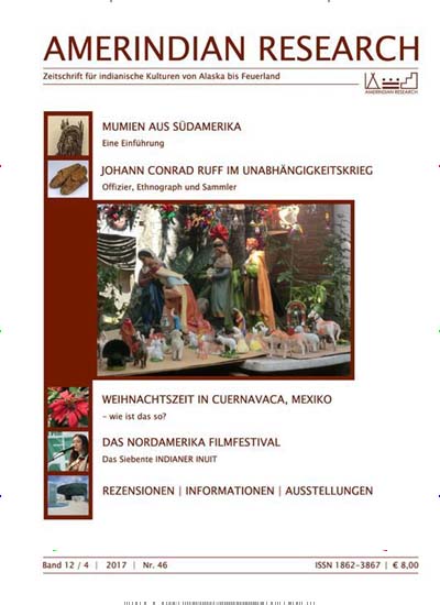 AmerIndian Research aktuelles Titelbild Ausgabe 46/2017 Aktuelles Titelbild von AmerIndian Research. Entdecken Sie jetzt die Ausgabe 46/2017. Lesen Sie gerne Kunstmagazine und Kulturmagazine? Dann empfehlen wir Ihnen AmerIndian Research als Abo oder Geschenkabo.