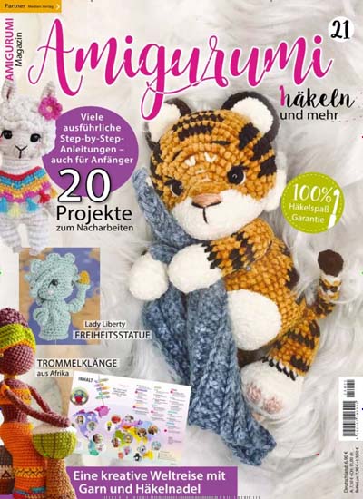 Titelbild der Ausgabe 21/2025 von Amigurumi Magazin. Diese Zeitschrift und viele weitere Modemagazine und DIY-Magazine als Abo oder epaper bei United Kiosk online kaufen.