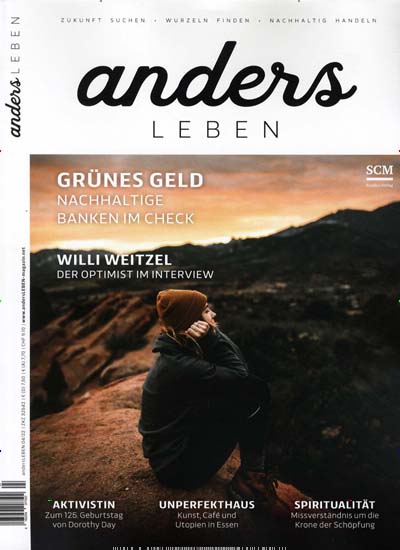 Titelbild der Ausgabe 4/2022 von anders Leben. Diese Zeitschrift und viele weitere Lifestylemagazine und Peoplemagazine als Abo oder epaper bei United Kiosk online kaufen.