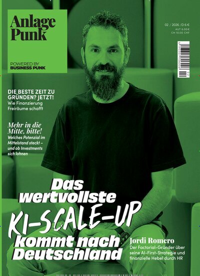 Titelbild der Ausgabe 2/2026 von AnlagePunk. Diese Zeitschrift und viele weitere Wirtschaftsmagazine und Politikmagazine als Abo oder epaper bei United Kiosk online kaufen.