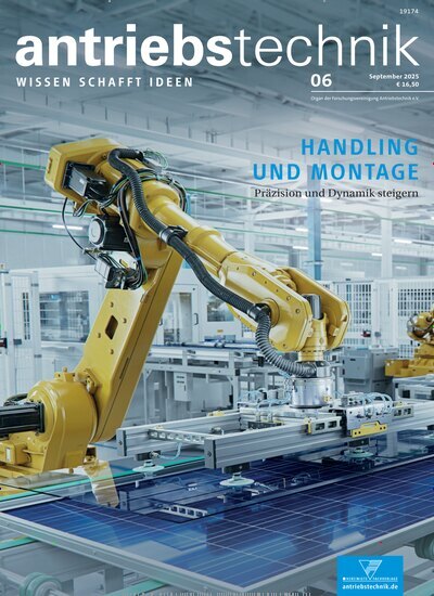 Titelbild der Ausgabe 6/2025 von antriebstechnik. Diese Zeitschrift und viele weitere Industriemagazine und Handwerkmagazine als Abo oder epaper bei United Kiosk online kaufen.