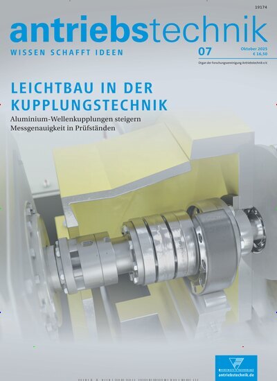 Titelbild der Ausgabe 7/2025 von antriebstechnik. Diese Zeitschrift und viele weitere Industriemagazine und Handwerkmagazine als Abo oder epaper bei United Kiosk online kaufen.