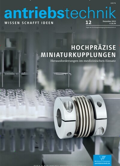 Titelbild der Ausgabe 12/2023 von antriebstechnik. Diese Zeitschrift und viele weitere Industriemagazine und Handwerkmagazine als Abo oder epaper bei United Kiosk online kaufen.