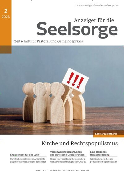 Titelbild der Ausgabe 2/2026 von Anzeiger für die Seelsorge. Diese Zeitschrift und viele weitere Kunstmagazine und Kulturmagazine als Abo oder epaper bei United Kiosk online kaufen.