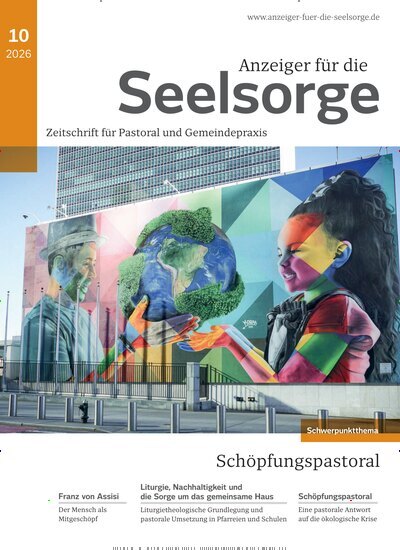 Titelbild der Ausgabe 10/2026 von Anzeiger für die Seelsorge. Diese Zeitschrift und viele weitere Kunstmagazine und Kulturmagazine als Abo oder epaper bei United Kiosk online kaufen.