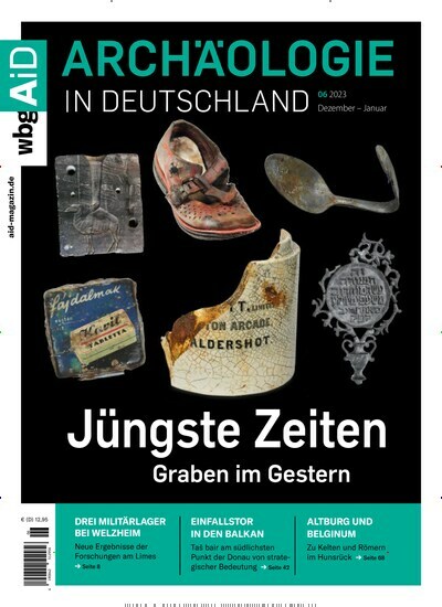 Titelbild der Ausgabe 6/2023 von Archäologie in Deutschland. Diese Zeitschrift und viele weitere Reisemagazine, Freizeitmagazine und Wissensmagazine als Abo oder epaper bei United Kiosk online kaufen.