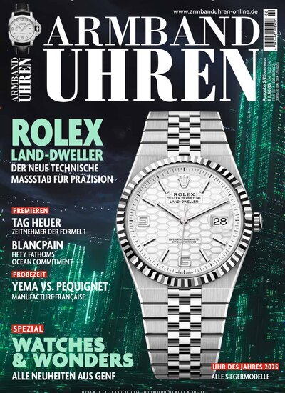 Titelbild der Ausgabe 2/2025 von Armbanduhren. Diese Zeitschrift und viele weitere Reisemagazine, Freizeitmagazine und Wissensmagazine als Abo oder epaper bei United Kiosk online kaufen.