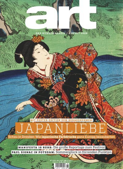 Titelbild der Ausgabe 8/2026 von Art das Kunstmagazin. Diese Zeitschrift und viele weitere Reisemagazine, Freizeitmagazine und Wissensmagazine als Abo oder epaper bei United Kiosk online kaufen.