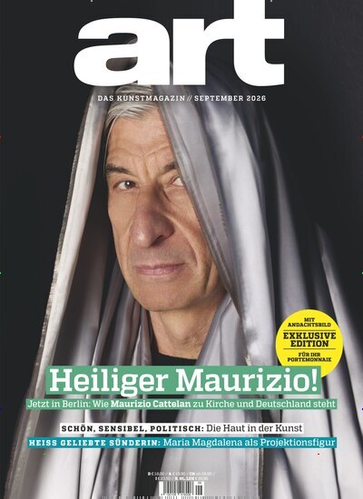 Titelbild der Ausgabe 9/2026 von Art das Kunstmagazin. Diese Zeitschrift und viele weitere Reisemagazine, Freizeitmagazine und Wissensmagazine als Abo oder epaper bei United Kiosk online kaufen.