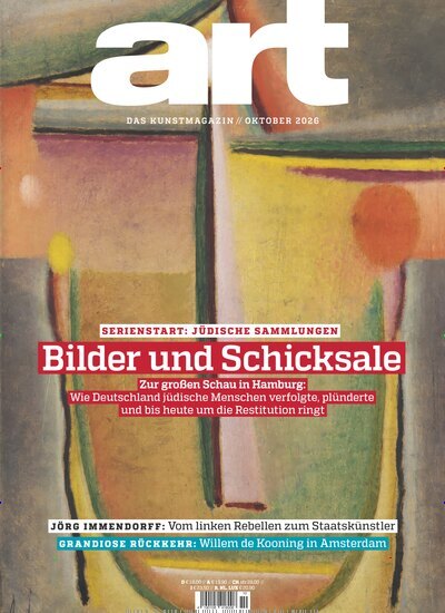 Titelbild der Ausgabe 10/2026 von Art das Kunstmagazin. Diese Zeitschrift und viele weitere Reisemagazine, Freizeitmagazine und Wissensmagazine als Abo oder epaper bei United Kiosk online kaufen.