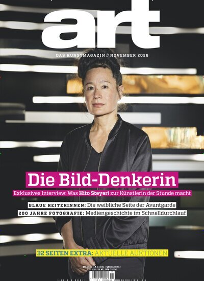 Titelbild der Ausgabe 11/2026 von Art das Kunstmagazin. Diese Zeitschrift und viele weitere Reisemagazine, Freizeitmagazine und Wissensmagazine als Abo oder epaper bei United Kiosk online kaufen.
