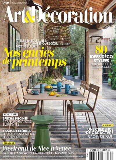 Titelbild der Ausgabe 4/2025 von Art & Décoration. Diese Zeitschrift und viele weitere Gartenzeitschriften und Wohnzeitschriften als Abo oder epaper bei United Kiosk online kaufen.