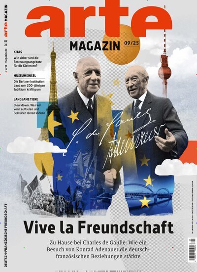 Titelbild der Ausgabe 9/2025 von arte Magazin. Diese Zeitschrift und viele weitere Programmzeitschriften als Abo oder epaper bei United Kiosk online kaufen.