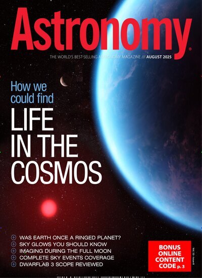 Titelbild der Ausgabe 8/2025 von Astronomy. Diese Zeitschrift und viele weitere Reisemagazine, Freizeitmagazine und Wissensmagazine als Abo oder epaper bei United Kiosk online kaufen.