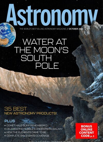 Titelbild der Ausgabe 10/2025 von Astronomy. Diese Zeitschrift und viele weitere Reisemagazine, Freizeitmagazine und Wissensmagazine als Abo oder epaper bei United Kiosk online kaufen.