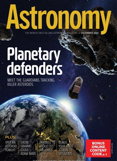 Titelbild der Ausgabe 12/2025 von Astronomy. Diese Zeitschrift und viele weitere Reisemagazine, Freizeitmagazine und Wissensmagazine als Abo oder epaper bei United Kiosk online kaufen.