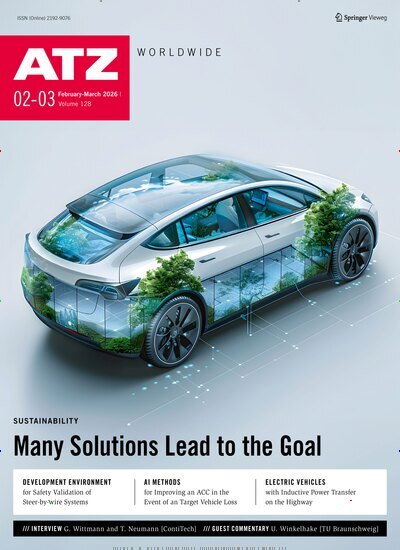 Titelbild der Ausgabe 2/2026 von ATZ worldwide. Diese Zeitschrift und viele weitere Industriemagazine und Handwerkmagazine als Abo oder epaper bei United Kiosk online kaufen.