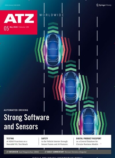 Titelbild der Ausgabe 5/2026 von ATZ worldwide. Diese Zeitschrift und viele weitere Industriemagazine und Handwerkmagazine als Abo oder epaper bei United Kiosk online kaufen.