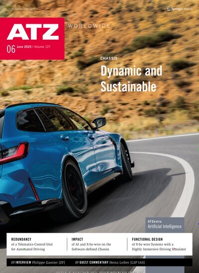 Titelbild der Ausgabe 6/2025 von ATZ worldwide. Diese Zeitschrift und viele weitere Industriemagazine und Handwerkmagazine als Abo oder epaper bei United Kiosk online kaufen.