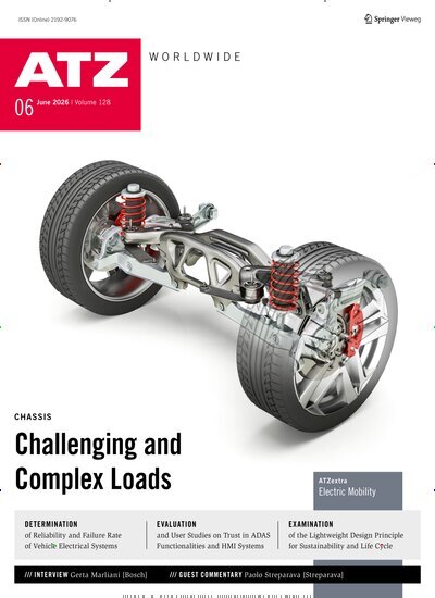 Titelbild der Ausgabe 6/2026 von ATZ worldwide. Diese Zeitschrift und viele weitere Industriemagazine und Handwerkmagazine als Abo oder epaper bei United Kiosk online kaufen.