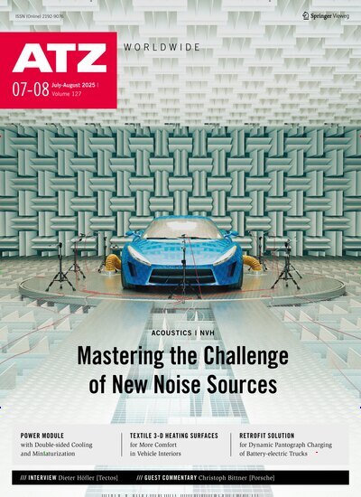 Titelbild der Ausgabe 7/2025 von ATZ worldwide. Diese Zeitschrift und viele weitere Industriemagazine und Handwerkmagazine als Abo oder epaper bei United Kiosk online kaufen.