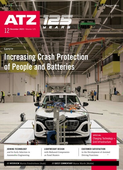 Titelbild der Ausgabe 12/2023 von ATZ worldwide. Diese Zeitschrift und viele weitere Industriemagazine und Handwerkmagazine als Abo oder epaper bei United Kiosk online kaufen.