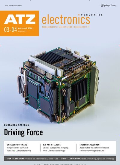Titelbild der Ausgabe 3/2026 von ATZelectronics worldwide. Diese Zeitschrift und viele weitere Industriemagazine und Handwerkmagazine als Abo oder epaper bei United Kiosk online kaufen.