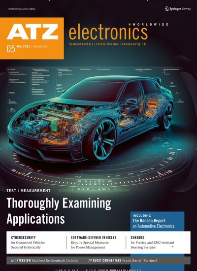 Titelbild der Ausgabe 5/2025 von ATZelectronics worldwide. Diese Zeitschrift und viele weitere Industriemagazine und Handwerkmagazine als Abo oder epaper bei United Kiosk online kaufen.