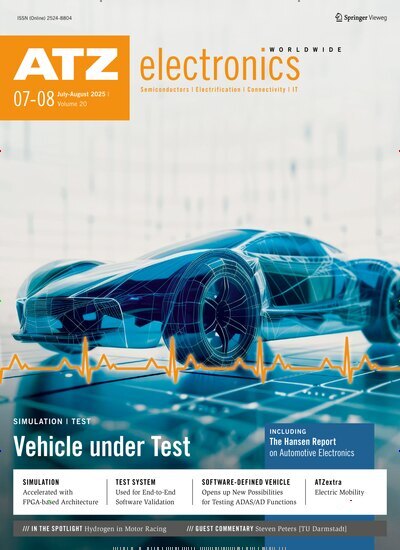 Titelbild der Ausgabe 7/2025 von ATZelectronics worldwide. Diese Zeitschrift und viele weitere Industriemagazine und Handwerkmagazine als Abo oder epaper bei United Kiosk online kaufen.