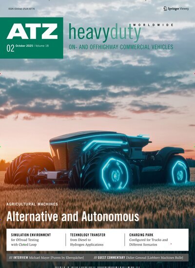 Titelbild der Ausgabe 2/2025 von ATZheavyduty worldwide. Diese Zeitschrift und viele weitere Industriemagazine und Handwerkmagazine als Abo oder epaper bei United Kiosk online kaufen.