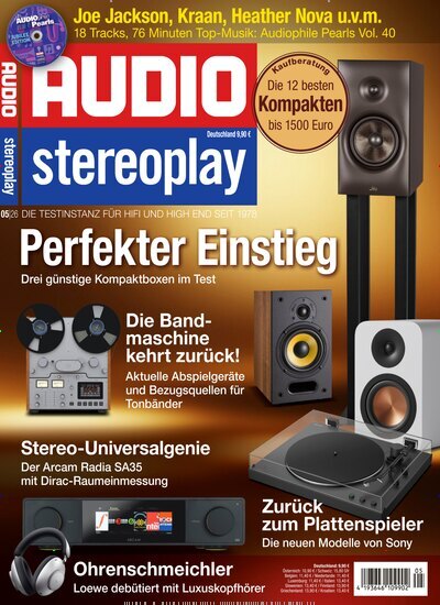 Titelbild der Ausgabe 5/2026 von Audio. Diese Zeitschrift und viele weitere Audiomagazine, Filmmagazine und Fotozeitschriften als Abo oder epaper bei United Kiosk online kaufen.