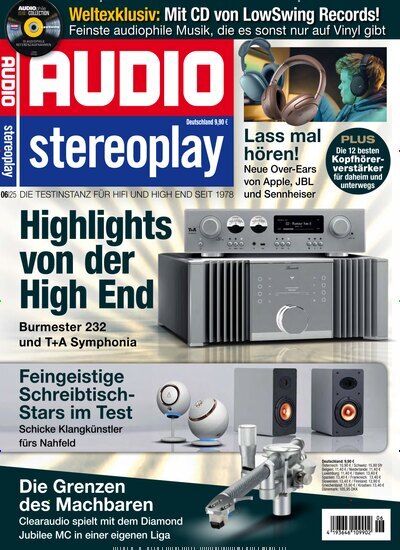 Titelbild der Ausgabe 6/2025 von Audio. Diese Zeitschrift und viele weitere Audiomagazine, Filmmagazine und Fotozeitschriften als Abo oder epaper bei United Kiosk online kaufen.