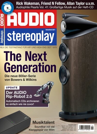 Titelbild der Ausgabe 11/2026 von Audio Stereoplay. Diese Zeitschrift und viele weitere Audiomagazine, Filmmagazine und Fotozeitschriften als Abo oder epaper bei United Kiosk online kaufen.