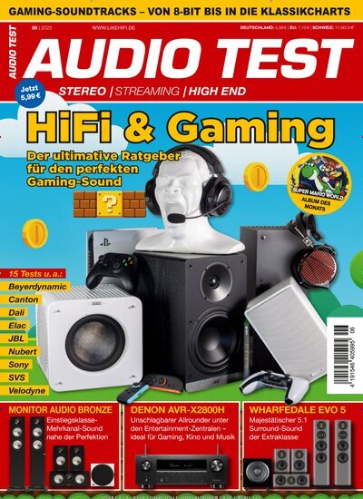 Titelbild der Ausgabe 6/2025 von Audio Test. Diese Zeitschrift und viele weitere Audiomagazine, Filmmagazine und Fotozeitschriften als Abo oder epaper bei United Kiosk online kaufen.