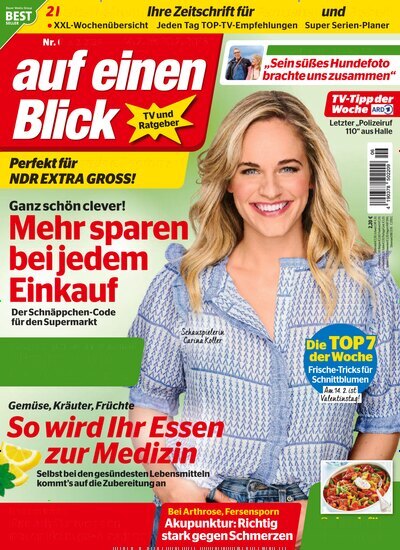 Titelbild der Ausgabe 6/2026 von auf einen Blick. Diese Zeitschrift und viele weitere Programmzeitschriften als Abo oder epaper bei United Kiosk online kaufen.