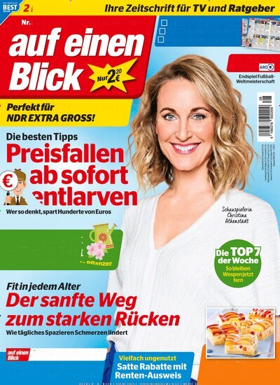 Titelbild der Ausgabe 28/2026 von auf einen Blick. Diese Zeitschrift und viele weitere Programmzeitschriften als Abo oder epaper bei United Kiosk online kaufen.
