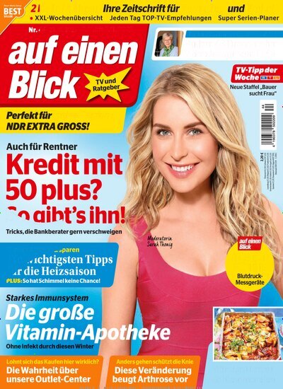Titelbild der Ausgabe 44/2025 von auf einen Blick. Diese Zeitschrift und viele weitere Programmzeitschriften als Abo oder epaper bei United Kiosk online kaufen.