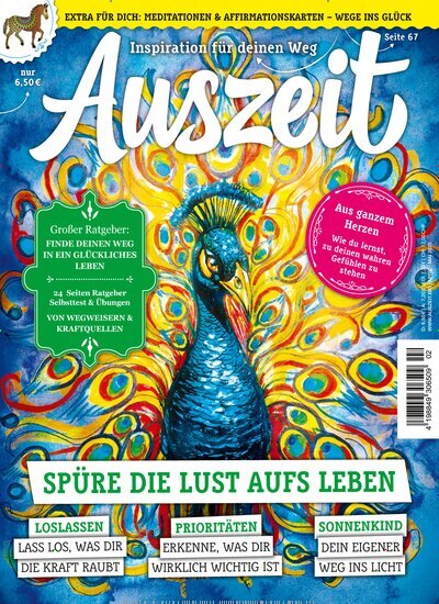 Titelbild der Ausgabe 2/2025 von Auszeit. Diese Zeitschrift und viele weitere Frauenzeitschriften als Abo oder epaper bei United Kiosk online kaufen.