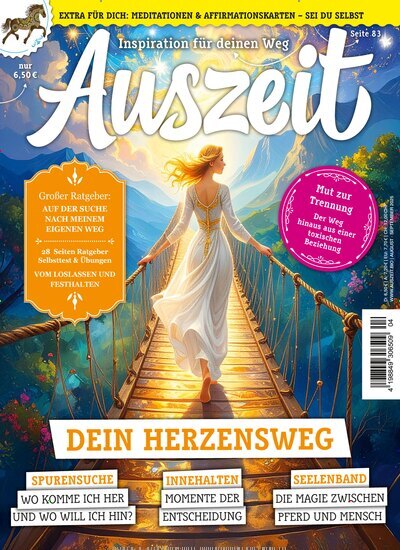 Titelbild der Ausgabe 4/2025 von Auszeit. Diese Zeitschrift und viele weitere Frauenzeitschriften als Abo oder epaper bei United Kiosk online kaufen.