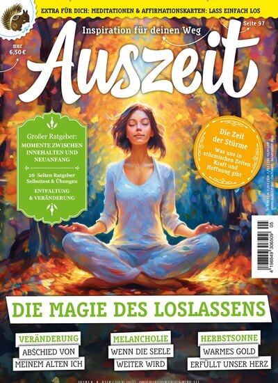 Titelbild der Ausgabe 5/2025 von Auszeit. Diese Zeitschrift und viele weitere Frauenzeitschriften als Abo oder epaper bei United Kiosk online kaufen.