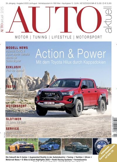 Titelbild der Ausgabe 2/2025 von Auto aktuell. Diese Zeitschrift und viele weitere Automagazine und Motorradzeitschriften als Abo oder epaper bei United Kiosk online kaufen.