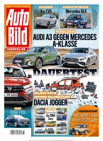 Titelbild der Ausgabe 3/2026 von Auto Bild. Diese Zeitschrift und viele weitere Automagazine und Motorradzeitschriften als Abo oder epaper bei United Kiosk online kaufen.