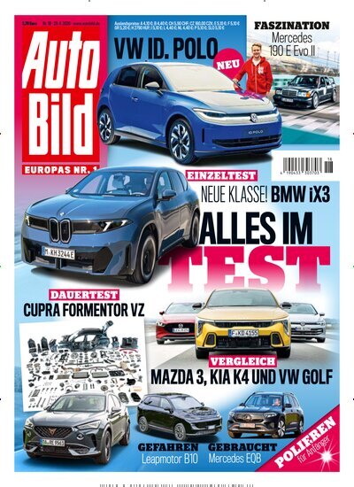 Titelbild der Ausgabe 18/2026 von Auto Bild. Diese Zeitschrift und viele weitere Automagazine und Motorradzeitschriften als Abo oder epaper bei United Kiosk online kaufen.