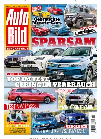 Titelbild der Ausgabe 19/2026 von Auto Bild. Diese Zeitschrift und viele weitere Automagazine und Motorradzeitschriften als Abo oder epaper bei United Kiosk online kaufen.